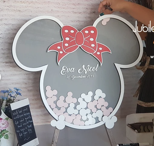 Bride & Groom with loved dogs Wedding guest book